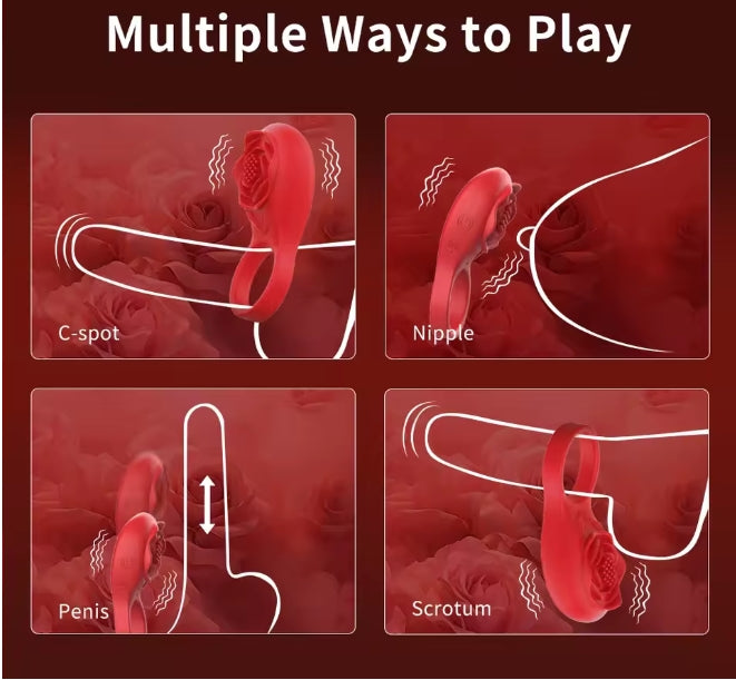 RING ROSA VIBRADORA POR APP