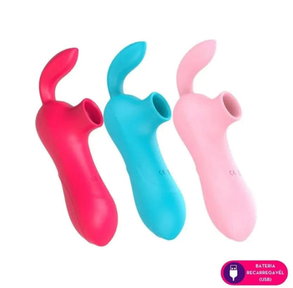 SUCCIONADOR Y VIBRADOR CONEJO 12 VELOCIDADES
