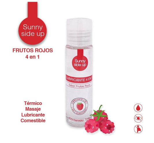 LUBRICANTE 4 EN 1 - SUNNY SIDE UP SABOR FRUTOS ROJOS 1 oz.