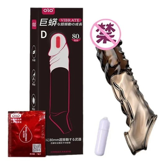 FUNDA CON VALA VIBRADORA Y LUBRICANTE OLO