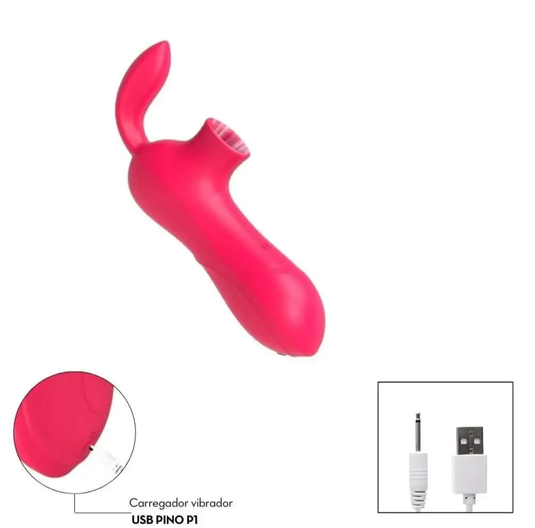 SUCCIONADOR Y VIBRADOR CONEJO 12 VELOCIDADES
