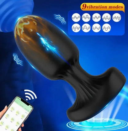 PLUG ANAL VIBRADOR FUNCION CON  APP CONTROL A DISTANCIA