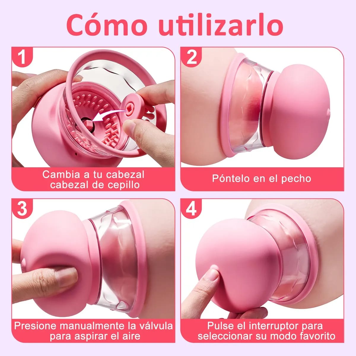 MASAJEADOR DE PECHOS Y ESTIMULADOR