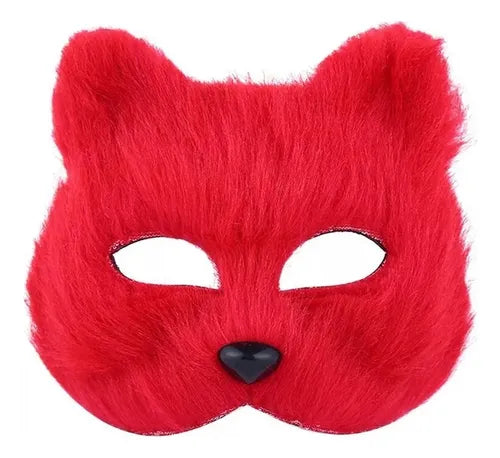 MASCARA DE LOBO ROJA