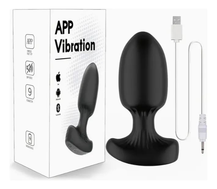 PLUG ANAL VIBRADOR FUNCION CON  APP CONTROL A DISTANCIA