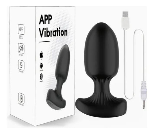 PLUG ANAL VIBRADOR FUNCION CON  APP CONTROL A DISTANCIA